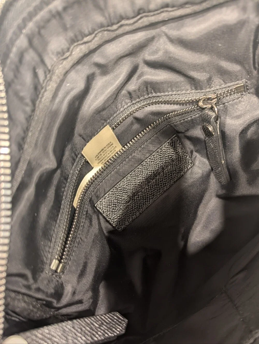 Burberry Black Smoke Check Nylon Crossbody Small Messenger Bag